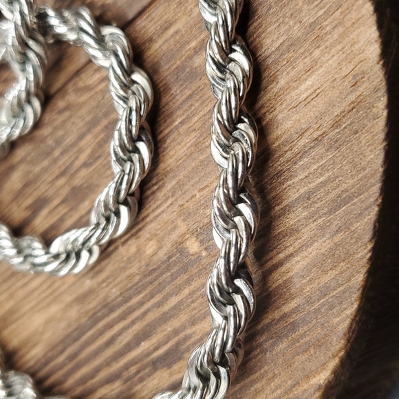 Avon thick rope chain braided estate necklace N3308 - Picture 3 of 3